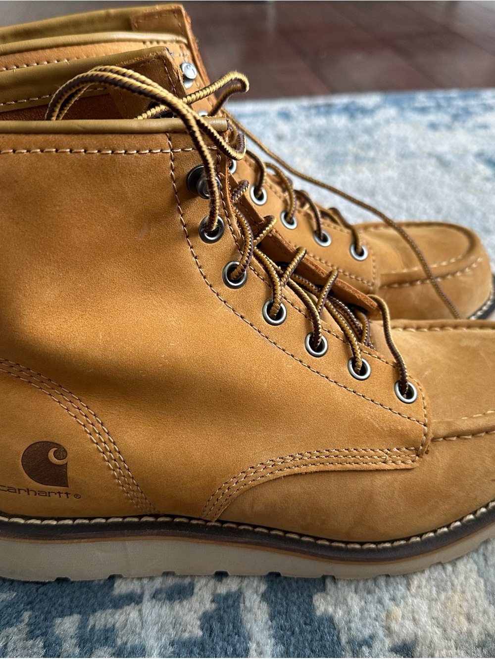 Carhartt Wheat/Tan Moc Toe Lace-Up Women’s Winter Boots
